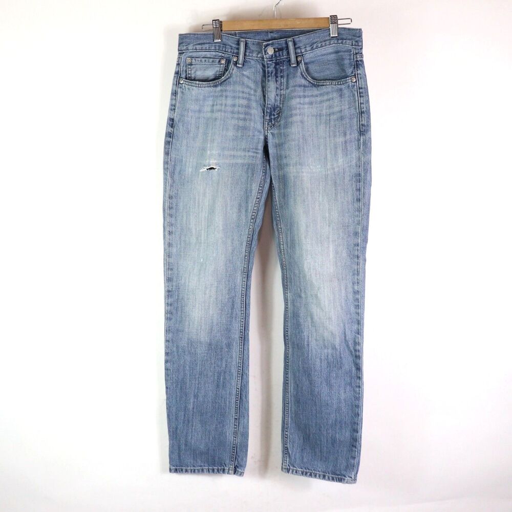 Levis 514 Straight Fit Mens Jeans‎ Blue Denim Medium Wash Size 31X32